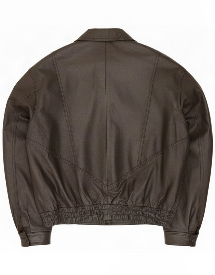 Vintage Jachetă din piele pentru bărbați IT 54 2XL Negru