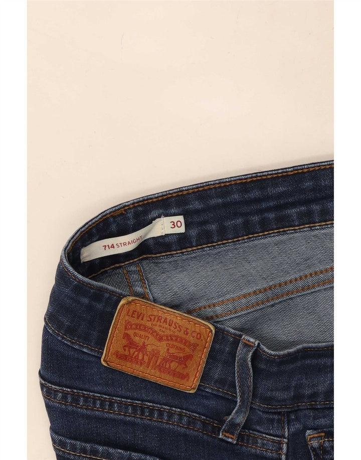 Blugi drepti 714 pentru femei Levi's W30 L29 bleumarin