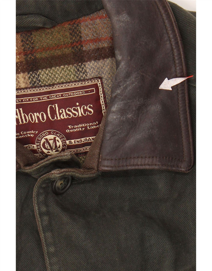 MARLBORO CLASSICS Jachetă utilitare pentru bărbați UK 38 Medium Khaki Colorblock