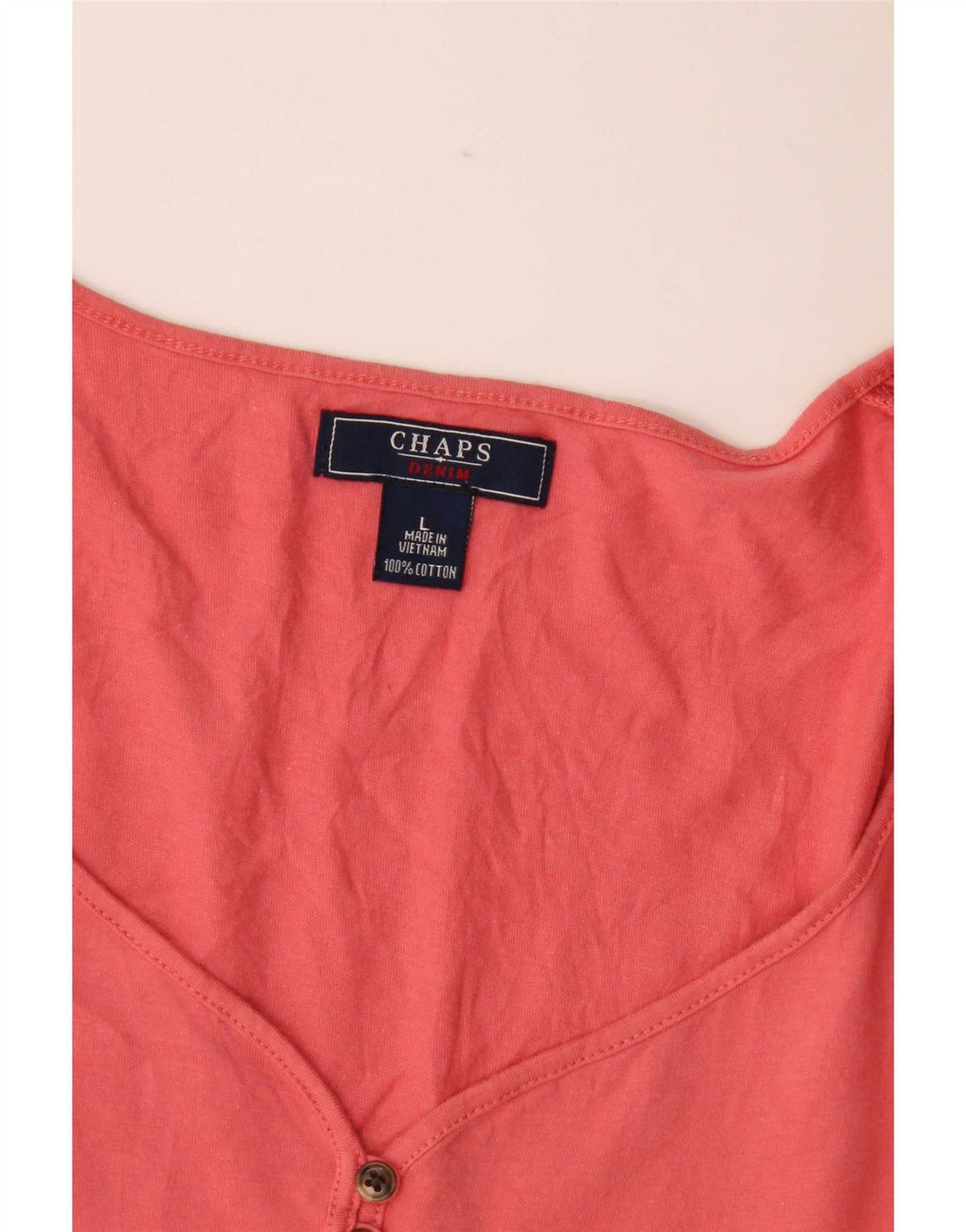 Top bluză pentru femei Chaps UK 14 mare bumbac roz