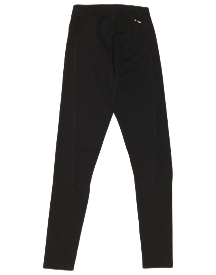 Adidas Womens Climalite Leggings UK 4 XS Negru Poliester