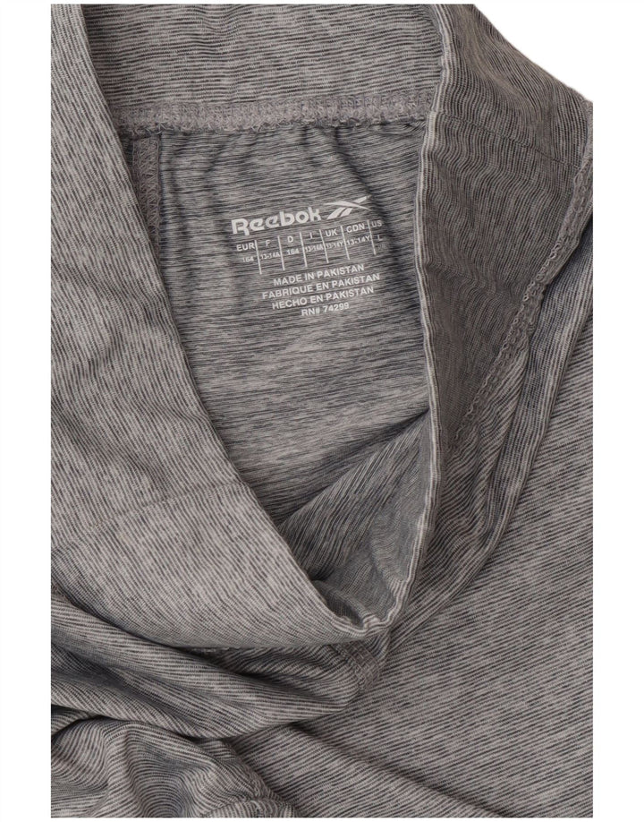 Leggings pentru fete REEBOK 13-14 ani, gri, poliester color bloc