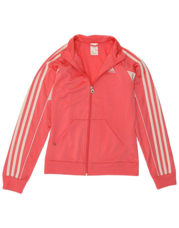Jachetă de trening pentru femei Adidas UK 10, poliester roz mic