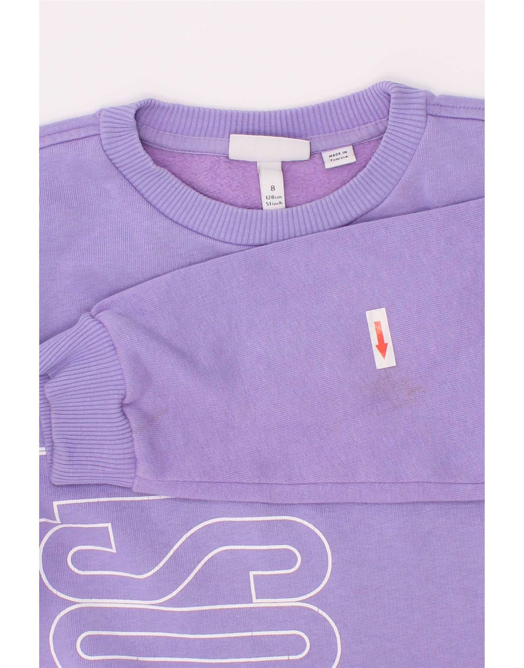 Lacoste Băieți Pulover Grafic Pulover 7-8 Ani Violet Bumbac