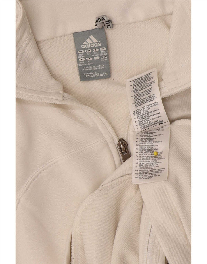 Jachetă de trening Climalite pentru femei Adidas UK 12/14 Medium White