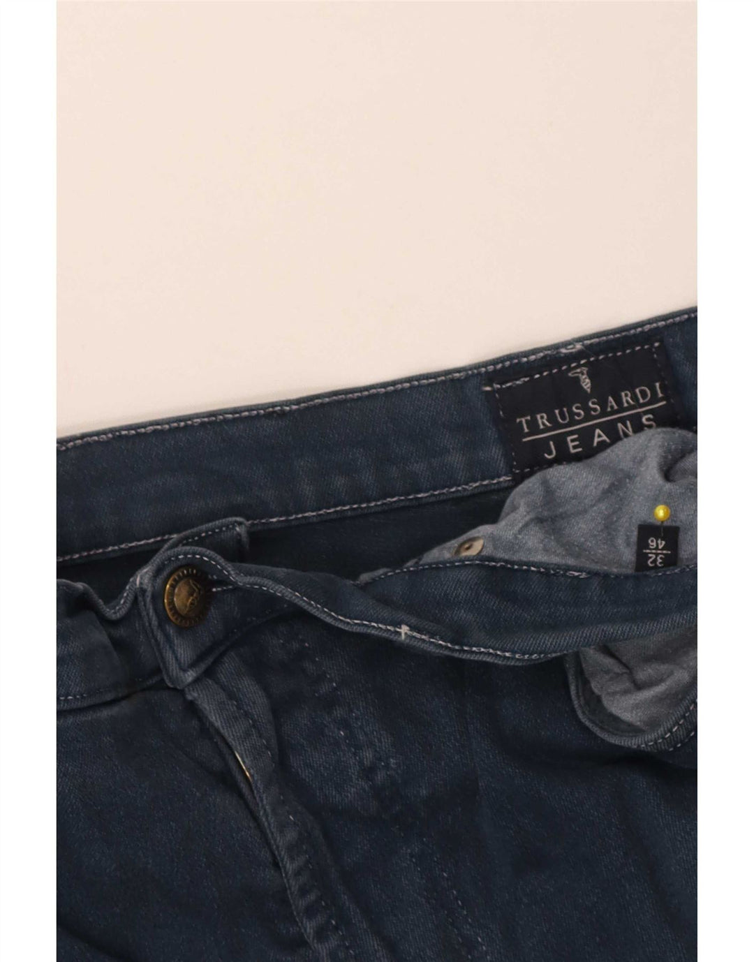 Blugi conici pentru femei Trussardi IT 46 Large W32 L28 Blue