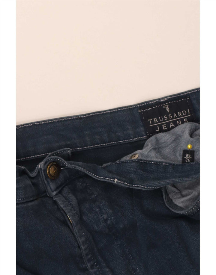 Blugi conici pentru femei Trussardi IT 46 Large W32 L28 Blue