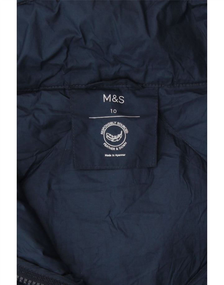 Jachetă căptușită supradimensionată pentru femei Marks & Spencer UK 10 Small Bleumarin