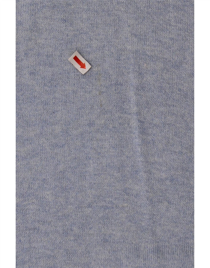 WHITE STUFF Womens Crew Neck Jumper Sweater UK 10 Small Blue Viscose