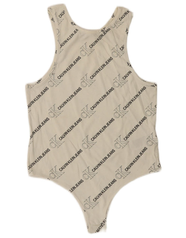 Body fără mâneci pentru femei CALVIN KLEIN JEANS UK 14 Large White