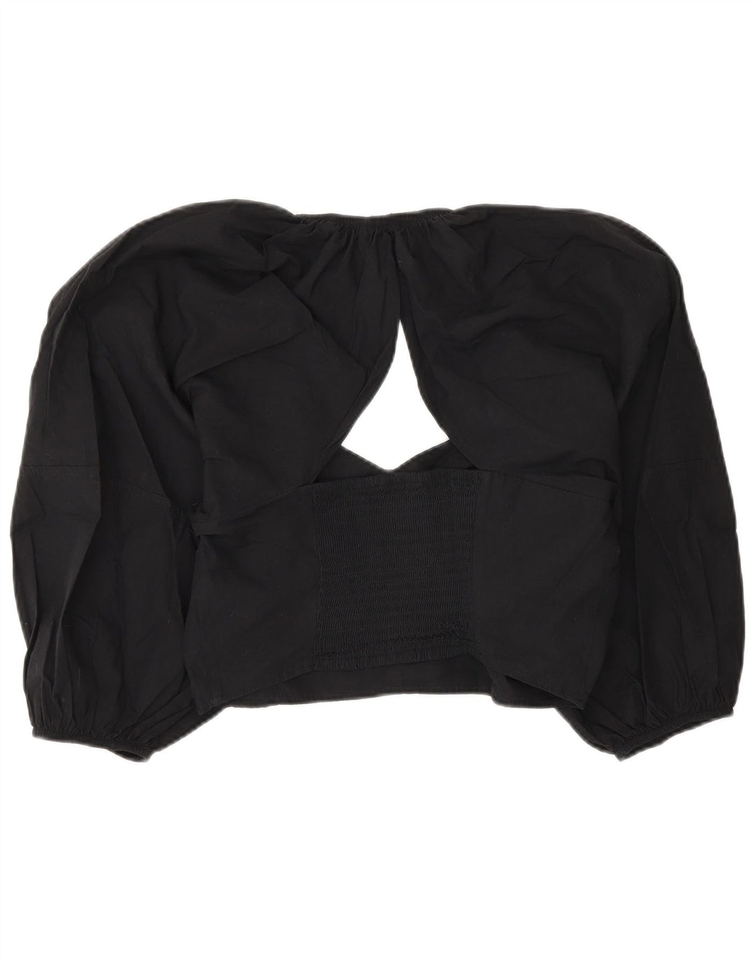 Bluză Crop Top Femei Zara UK 14 Large Negru
