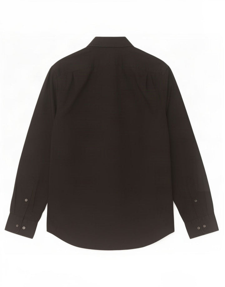 Cămașă pentru bărbați Gap Classic Fit Bumbac mediu negru