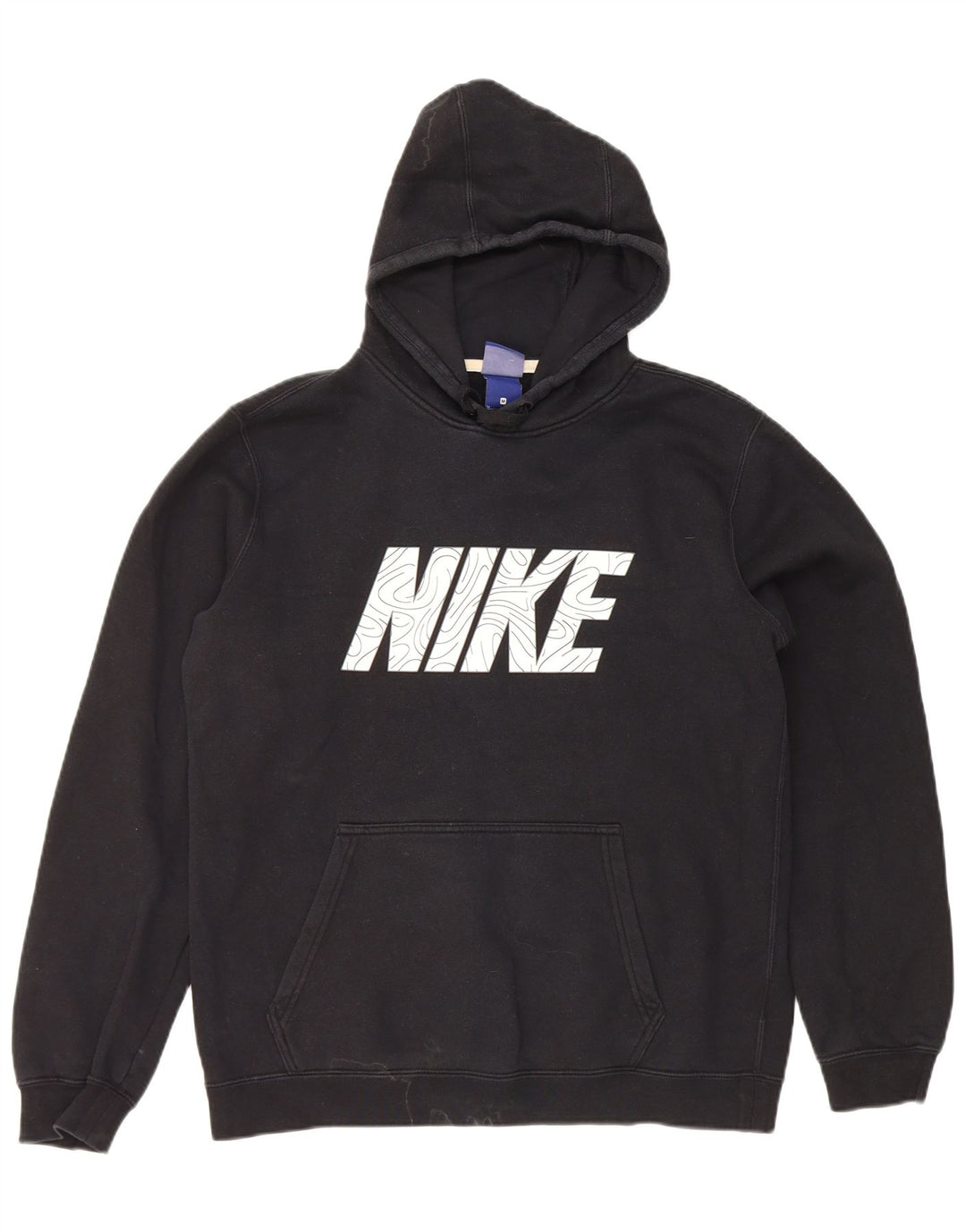 Pulover Nike Grafic pentru bărbați, bumbac mediu negru