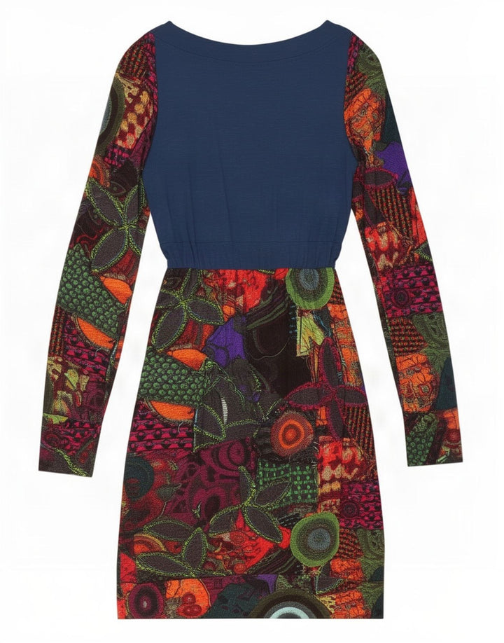 Rochie teacă pentru femei Desigual UK 10, mică, multicoloră, geometrică