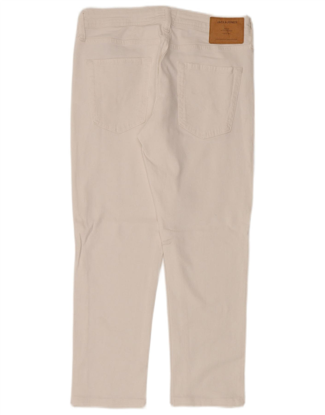Blugi slim pentru bărbați Jack & Jones W30 L26 bumbac alb