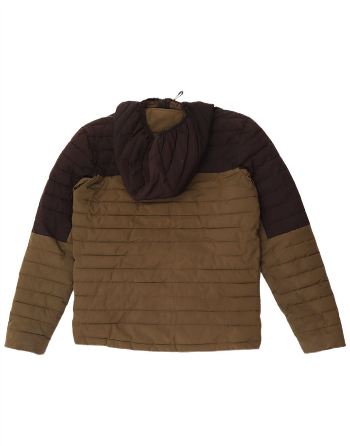 Jachetă căptușită cu glugă pentru bărbați Diesel UK 38 Medium Khaki Colorblock