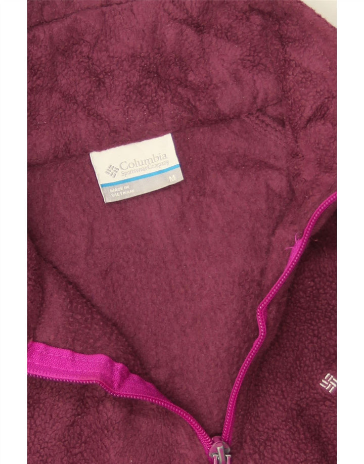 Jachetă fleece Columbia pentru femei UK 14 Medium Burgundy Poliester