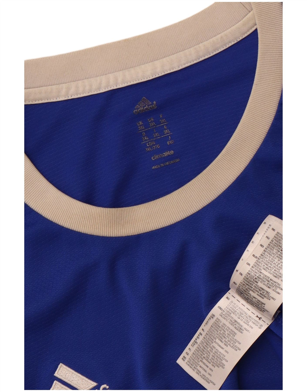 Tricou Adidas Climalite pentru bărbați Top 3XL poliester albastru