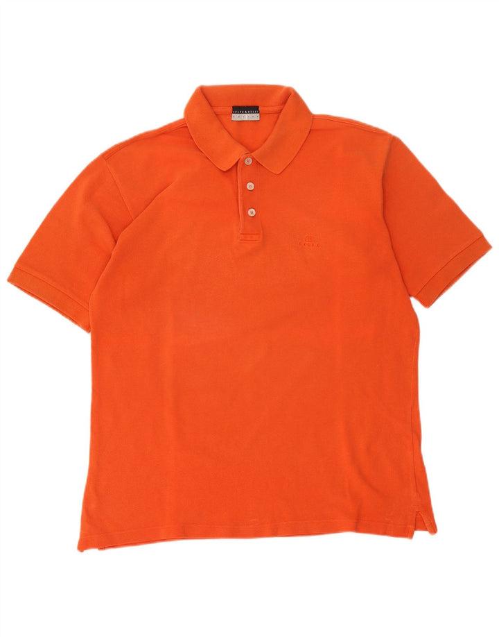Belfe & Tricou Polo pentru bărbați portocaliu mediu