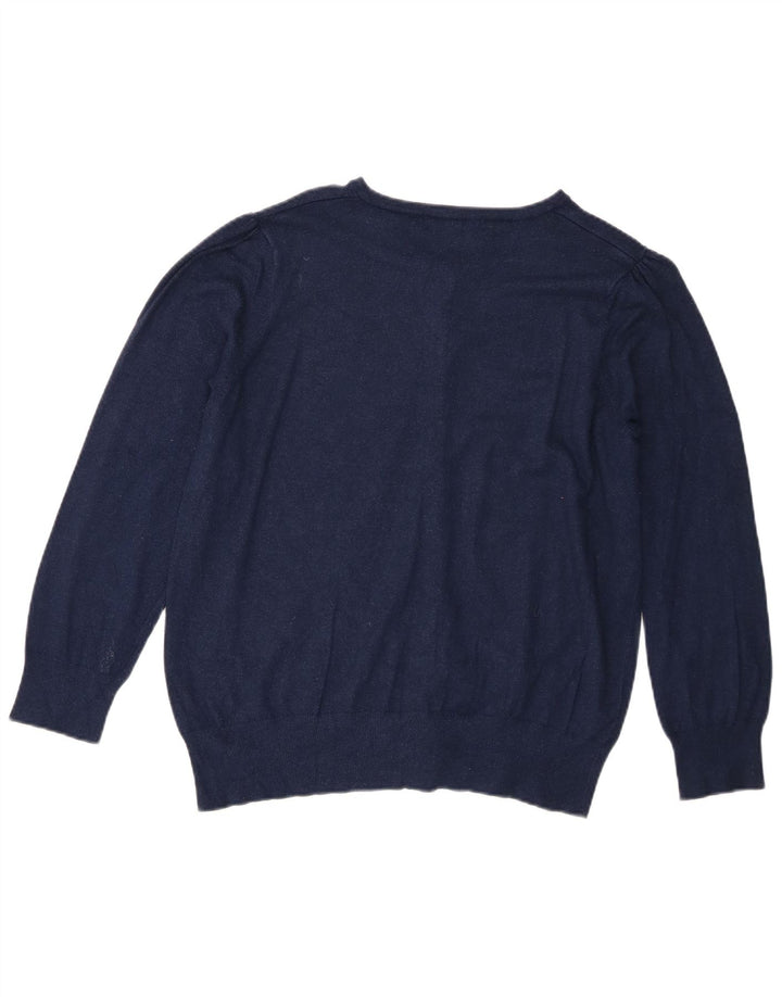 Pulover cardigan pentru femei Marks & Spencer UK 16 mare bleumarin