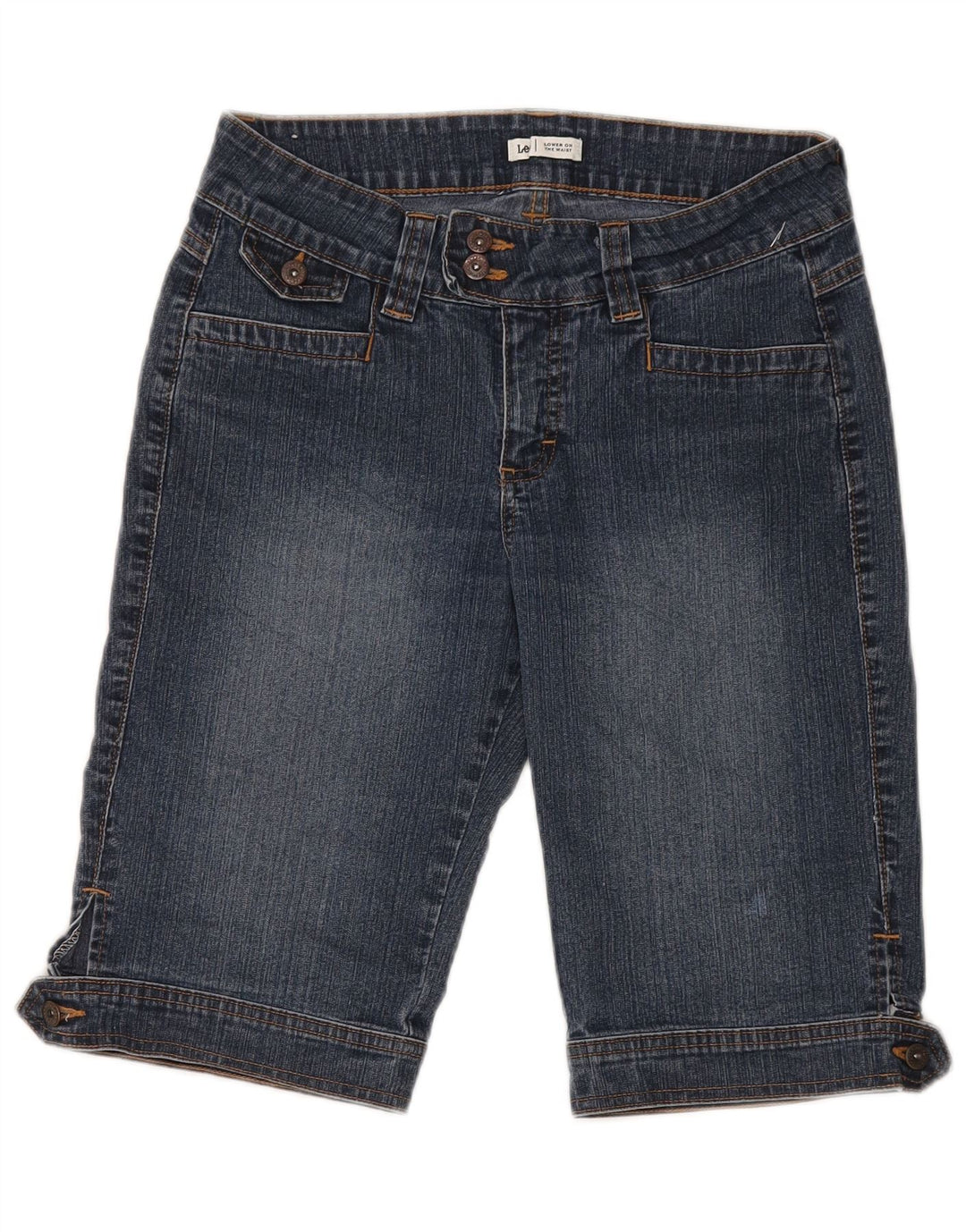 Pantaloni scurți din blugi pentru femei Lee US 6 Medium W28 Bumbac albastru
