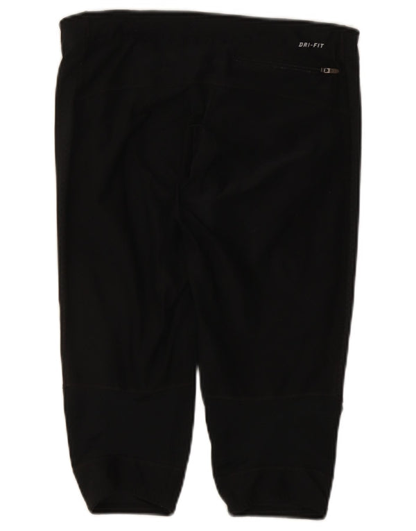 Leggings capri Nike Dri Fit pentru femei UK 12 Poliester mediu negru