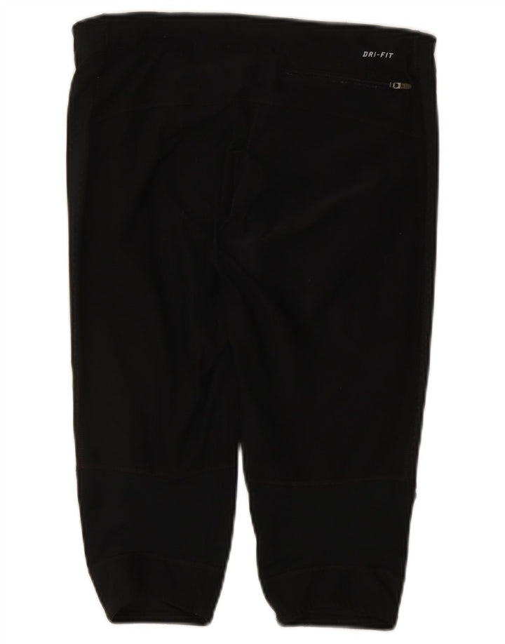 Leggings capri Nike Dri Fit pentru femei UK 12 Poliester mediu negru