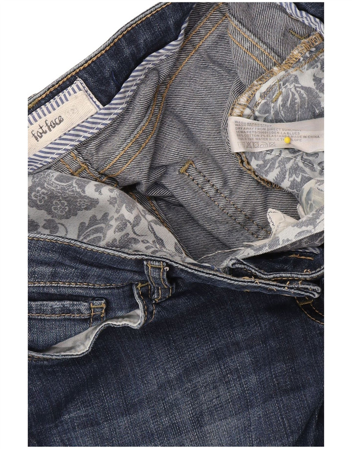 Fat Face Blugi tăiați pentru femei UK 12 Medium W34 L23 Blue Bumbac