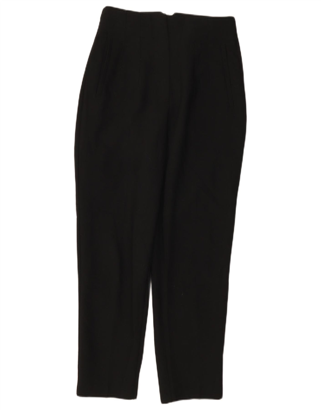 Pantaloni chino conici pentru femei Zara Mici L26 L27 Poliester negru