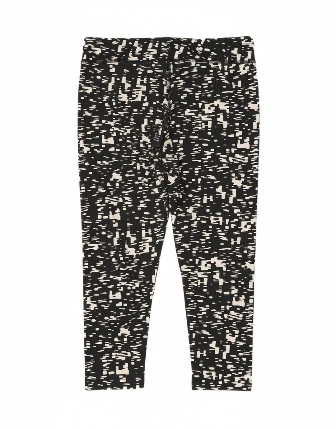 ADIDAS Womens Climalite Capri Leggings UK 12/14 Medium  Black Geometric Vintage Adidas and Second-Hand Adidas from Messina Hembry 