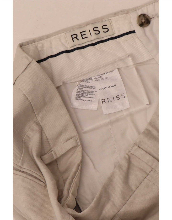 Pantaloni de costum subțire pentru bărbați Reiss L30 L30 bej