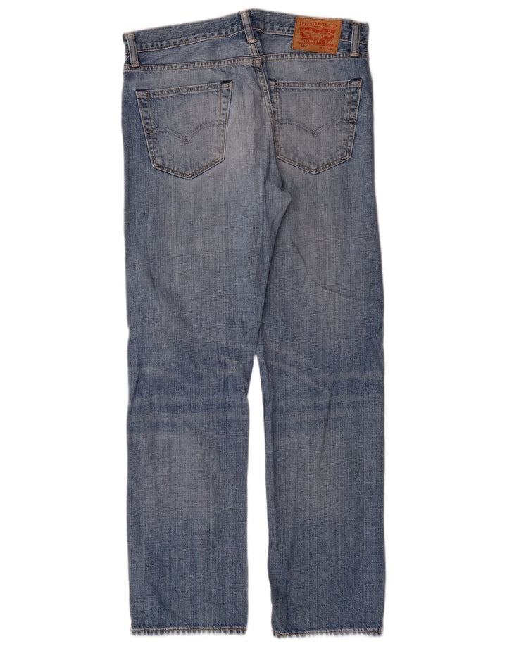 Blugi drepti pentru bărbați Levi's 504 W33 L32 Bumbac albastru