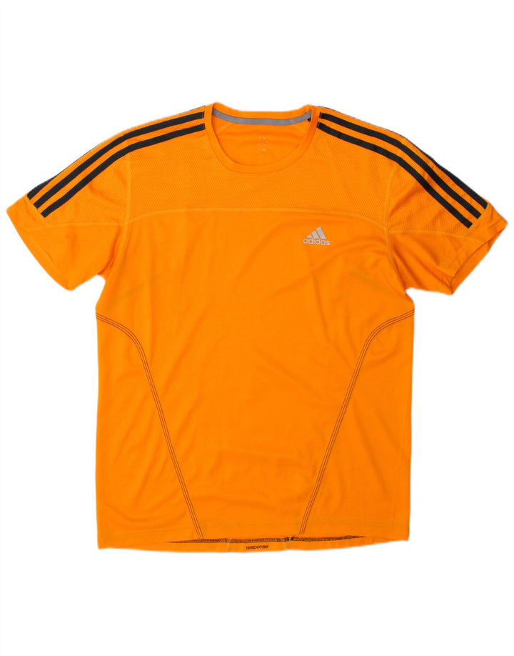 Tricou pentru bărbați Adidas Top Medium Orange Colorblock