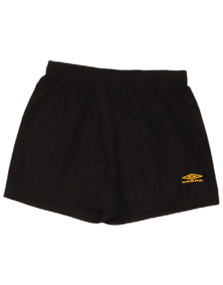Pantaloni scurți sport Umbro pentru bărbați, poliester mediu negru