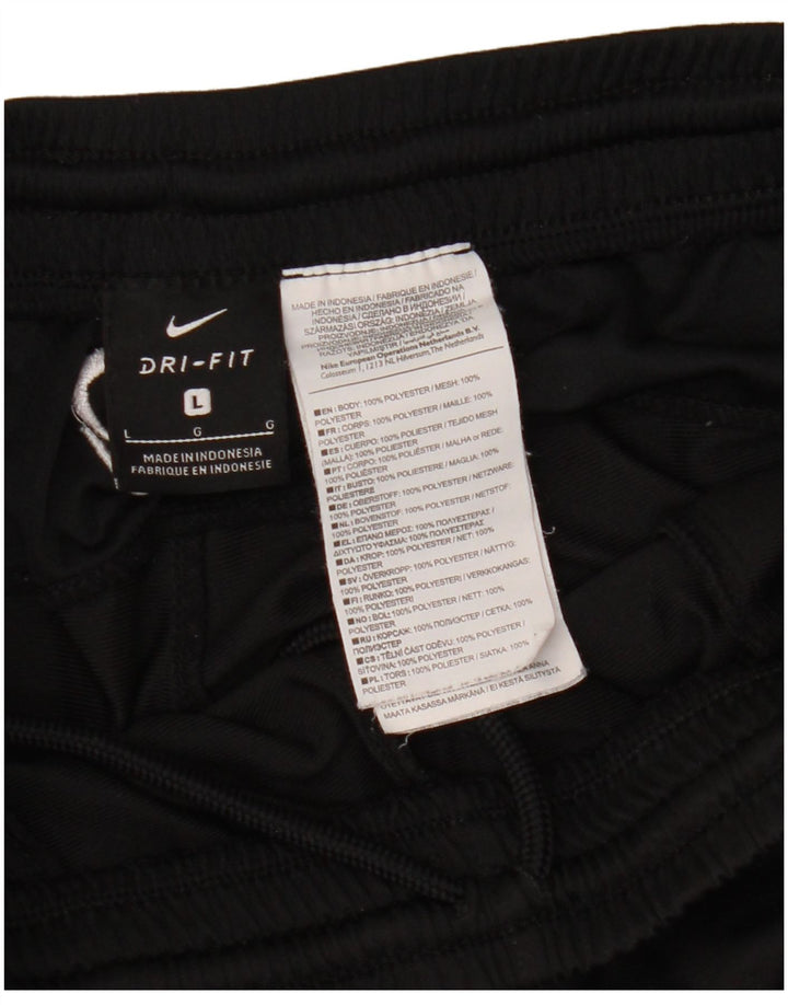 Pantaloni de trening NIKE Dri Fit pentru bărbați Pantaloni de jogging, mari, negru, poliester