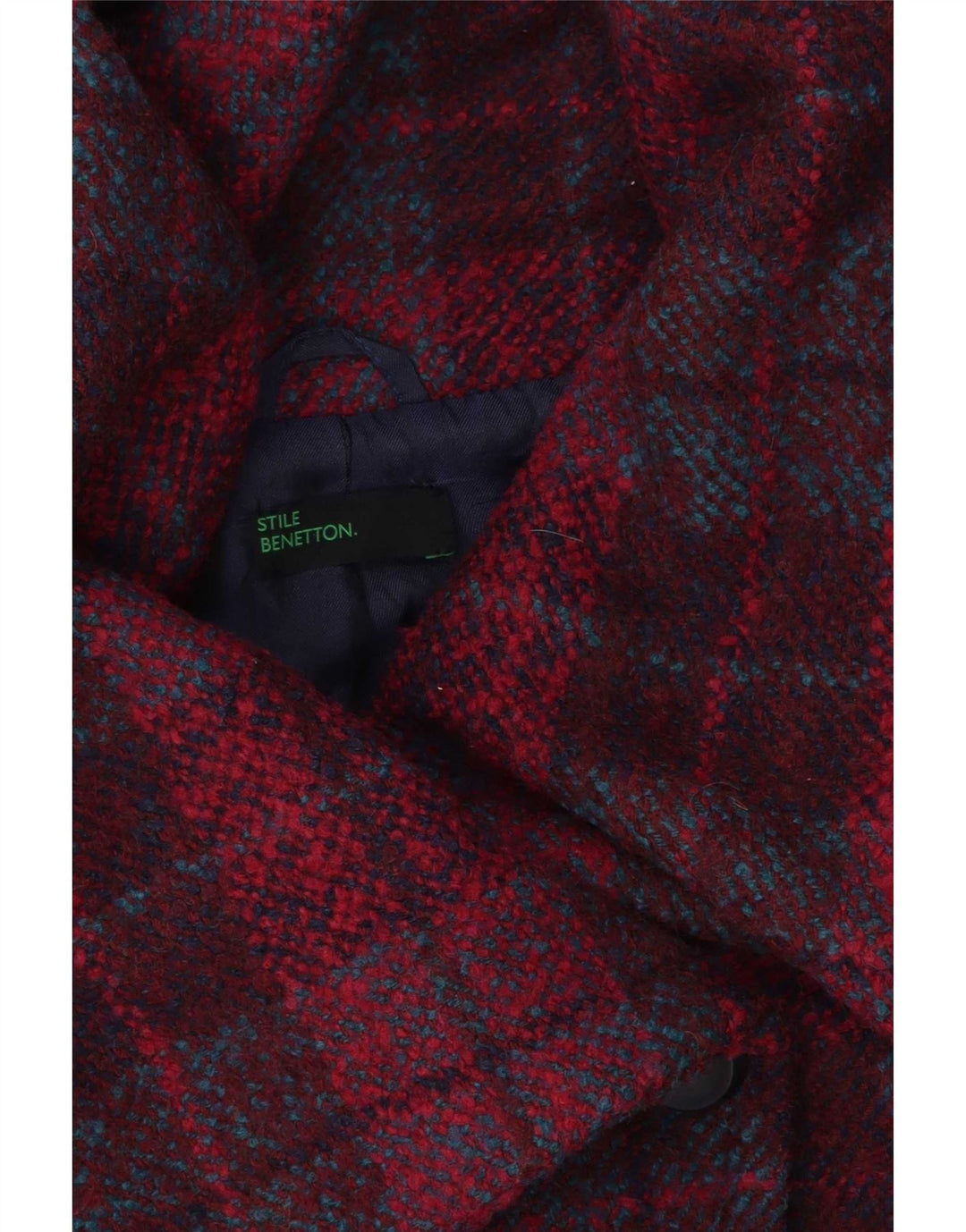 Jachetă Benetton pentru femei UK 14 Medium Pink Check