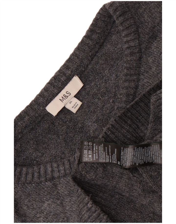 Pulover cardigan supradimensionat pentru femei Marks & Spencer UK 18 XL gri