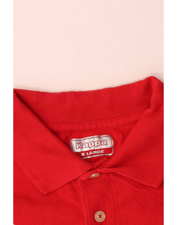Cămașă polo pentru bărbați Kappa XL bumbac roșu