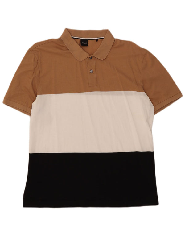 Tricou polo pentru bărbați Hugo Boss, mare, multicolor, din bumbac