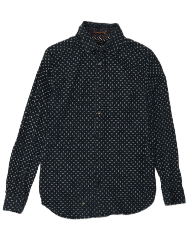 Cămașă Bărbați Ted Baker Mărimea 3 Medium Bleumarin Bumbac Floral