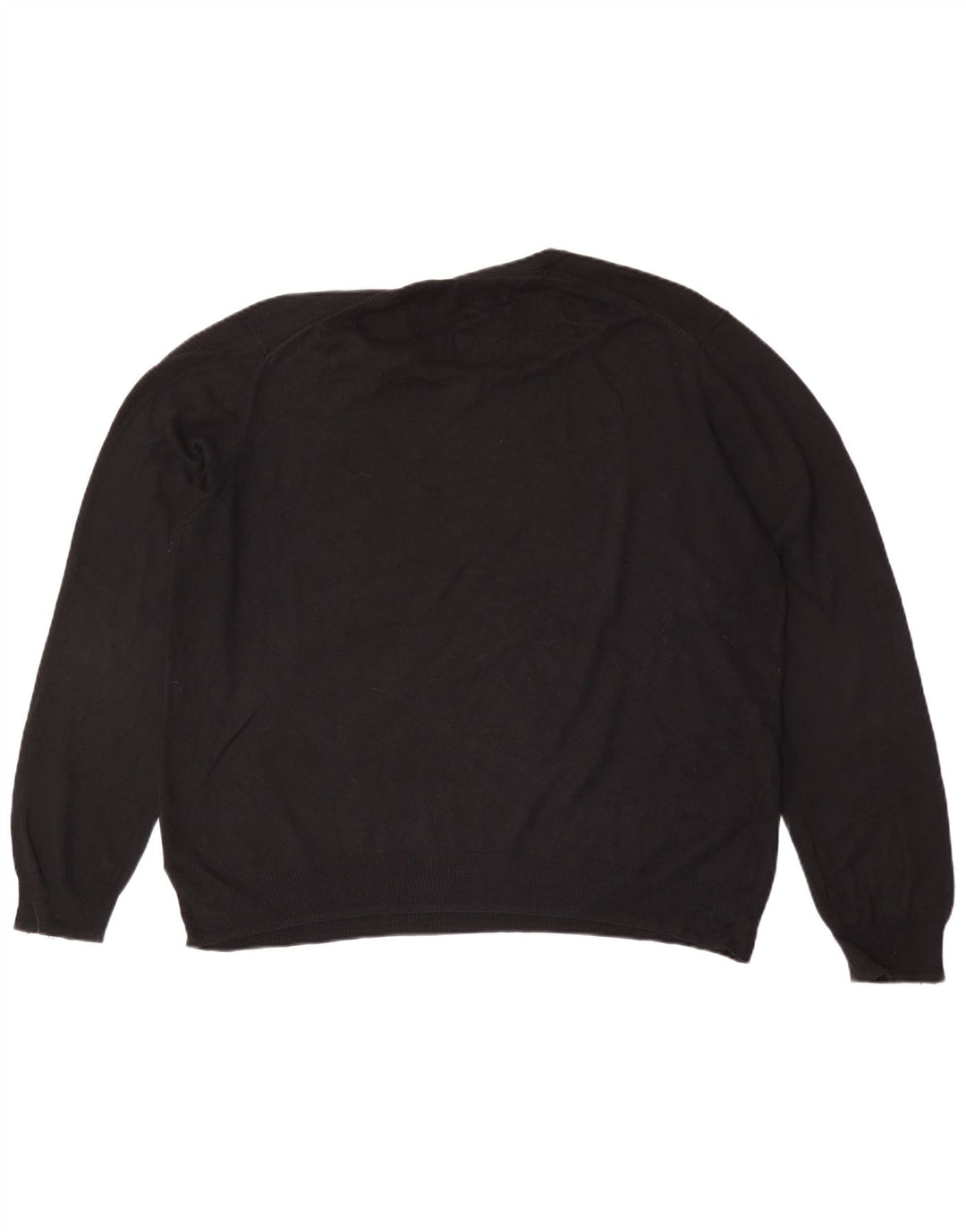 Pulover cu decolteu în V Marks & Spencer pentru bărbați, bumbac negru XL