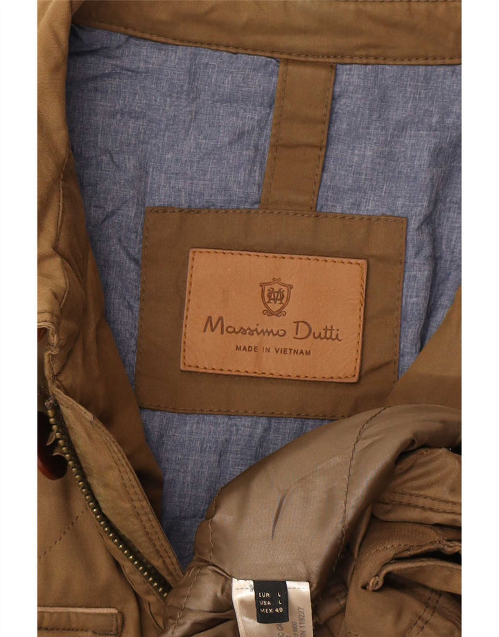 Jachetă Massimo Dutti pentru bărbați, UK 40, mare, maro, nailon