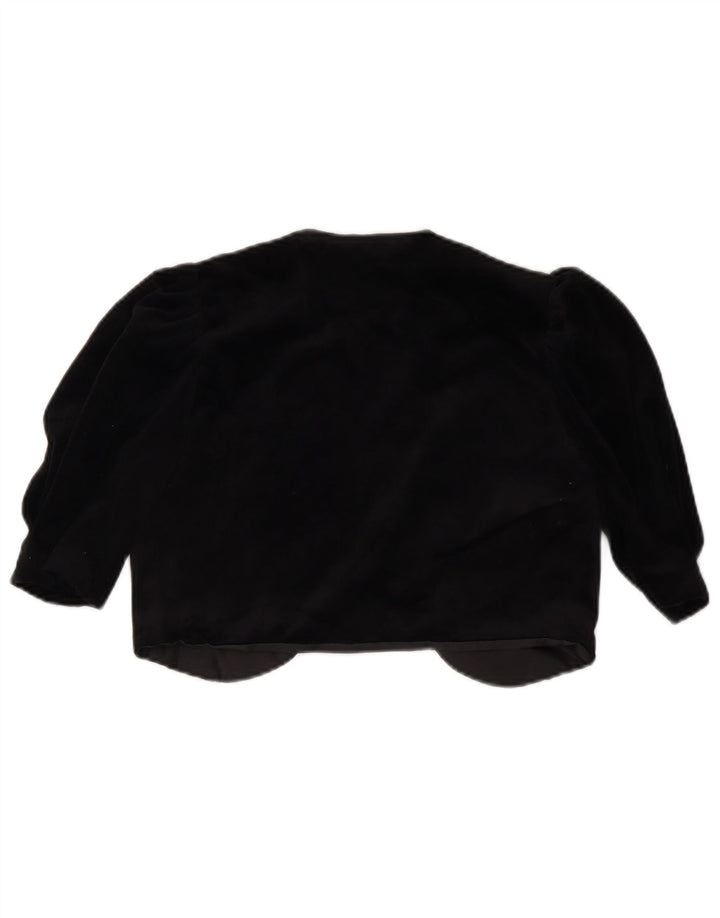 Jachetă Bolero deschisă pentru femei VINTAGE IT 36 XS Triacetat negru