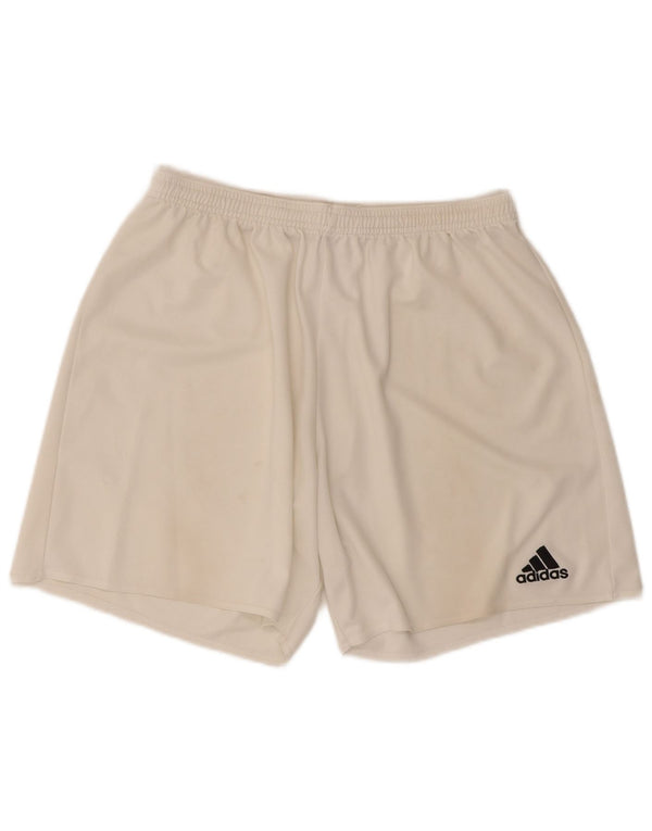 Pantaloni scurți sport pentru bărbați Adidas Climalite XL poliester alb