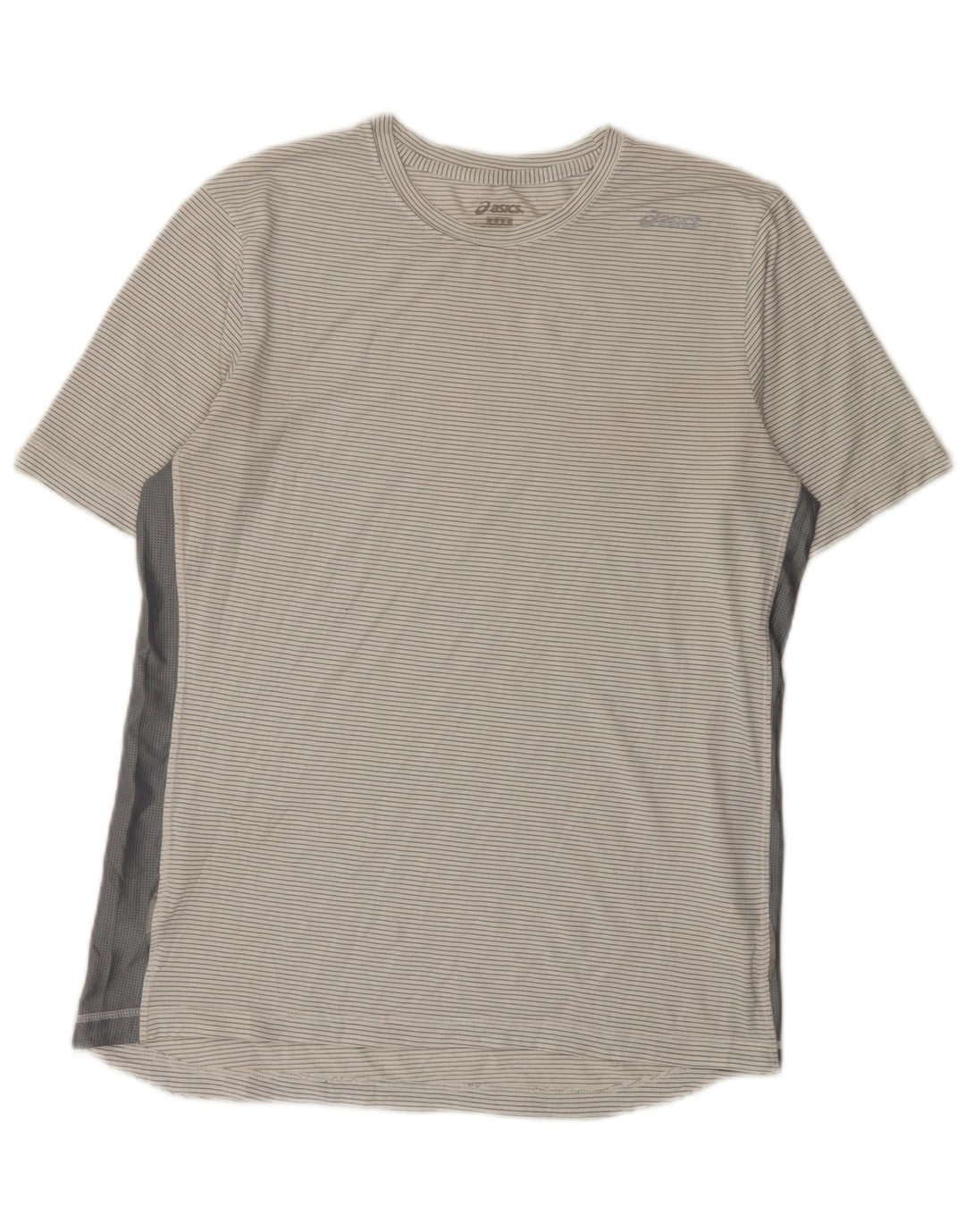 Tricou pentru bărbați Asics Top Medium White Pinstripe Poliester