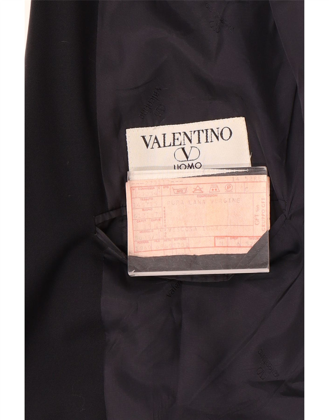 Jachetă Valentino pentru bărbați cu 2 nasturi IT 52 XL Lână bleumarin