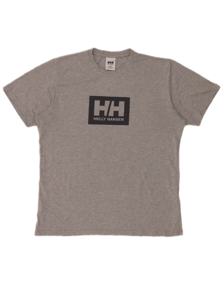Tricou grafic Helly Hansen pentru bărbați Top XL bumbac gri