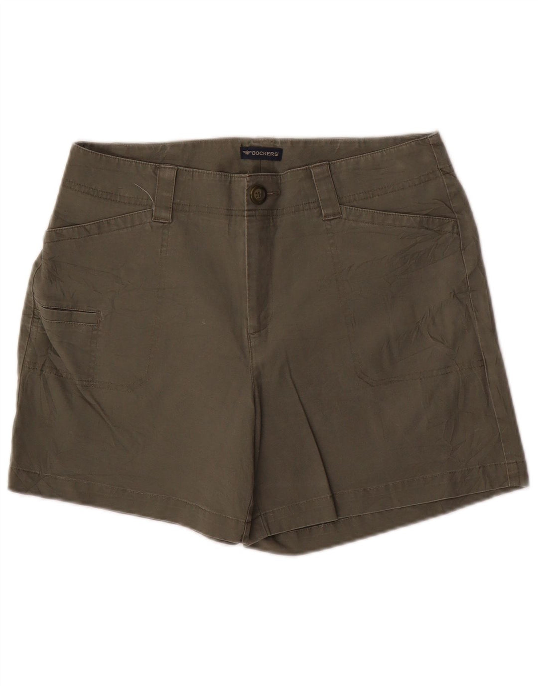 Pantaloni scurti cargo pentru femei Dockers US 8 Medium W30 Kaki Bumbac