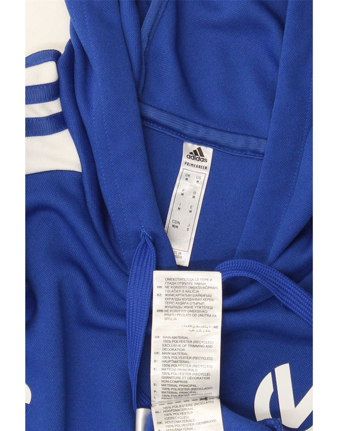 Pulover Adidas Aeroready Graphic pentru bărbați, poliester albastru mediu