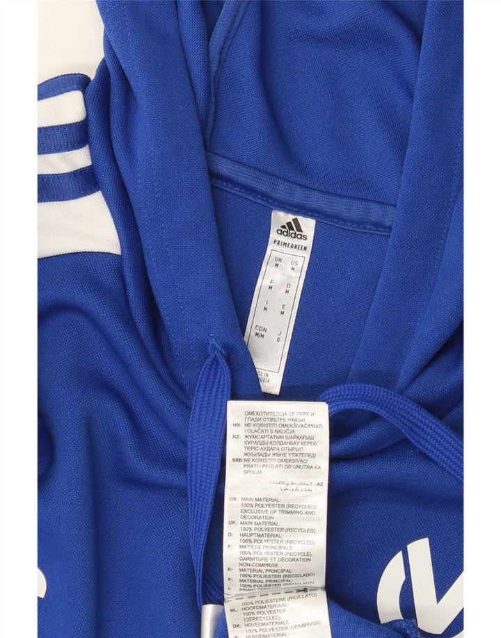 Pulover Adidas Aeroready Graphic pentru bărbați, poliester albastru mediu